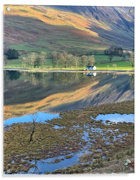 Buttermere Lake District Acrylic by David Thompson