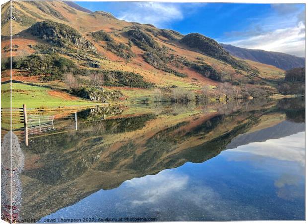 Buttermere Lake District Canvas Print by David Thompson