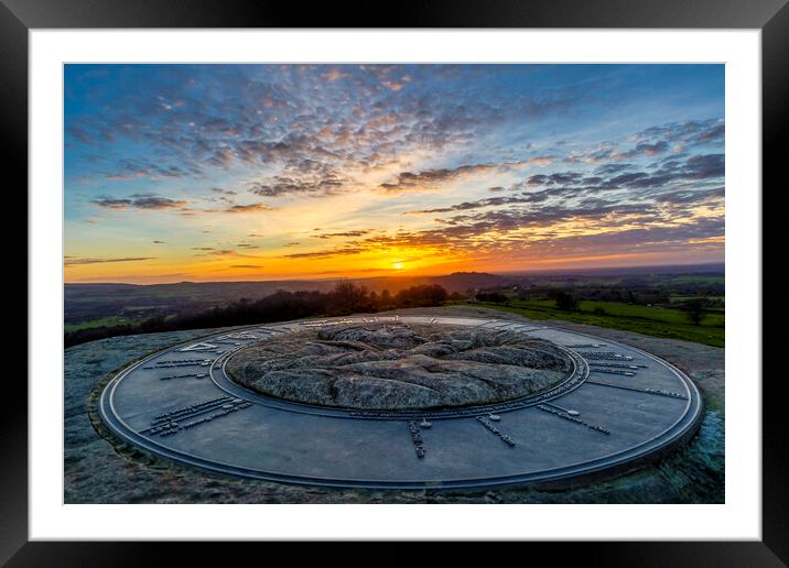 Sunset from Wainwright Monument, Pleasington, Blackburn Framed Mounted Print by Shafiq Khan