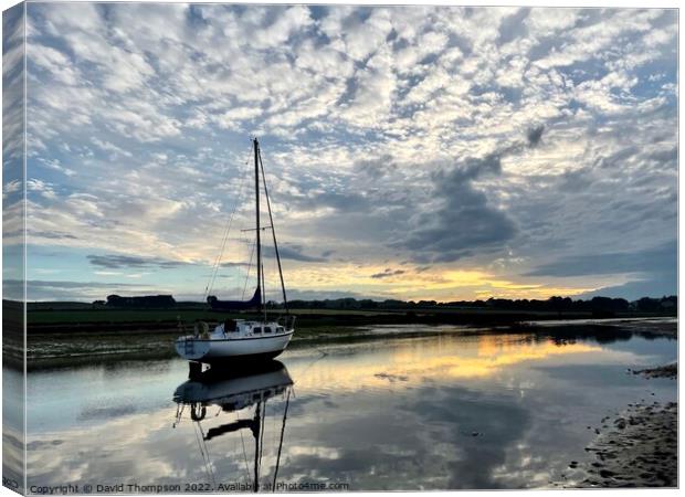 Alnmouth Northumberland Canvas Print by David Thompson