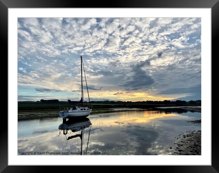 Alnmouth Northumberland Framed Mounted Print by David Thompson
