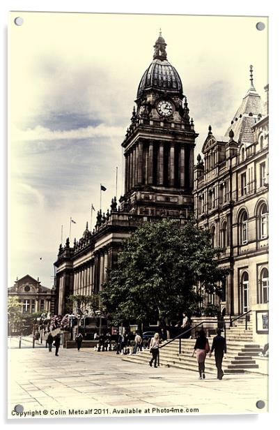 Leeds Town Hall, Opalotype Acrylic by Colin Metcalf