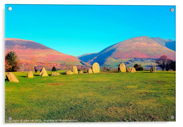 Castlerigg Stone Circle. Acrylic by john hill