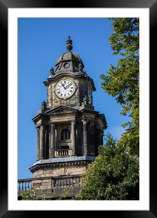 The Town Hall Clock, Lancaster Framed Mounted Print by Keith Douglas