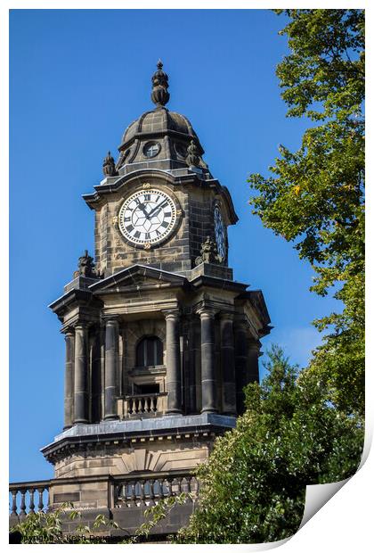 The Town Hall Clock, Lancaster Print by Keith Douglas