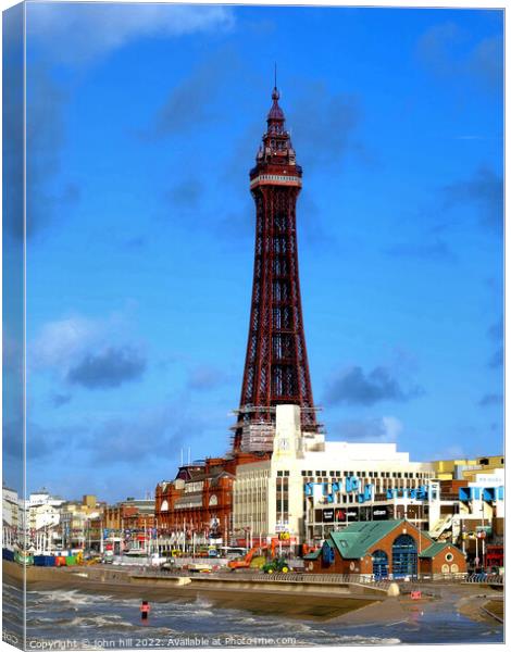 Blackpool Tower. Canvas Print by john hill