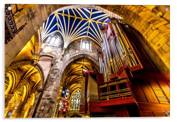 St Giles' Cathedral Edinburgh Acrylic by chris smith