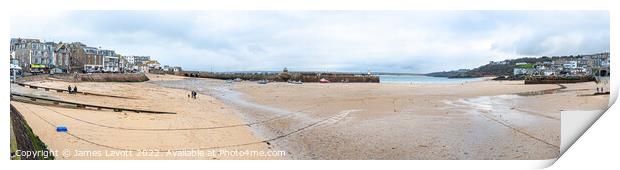 St Ives Panorama Print by James Lavott
