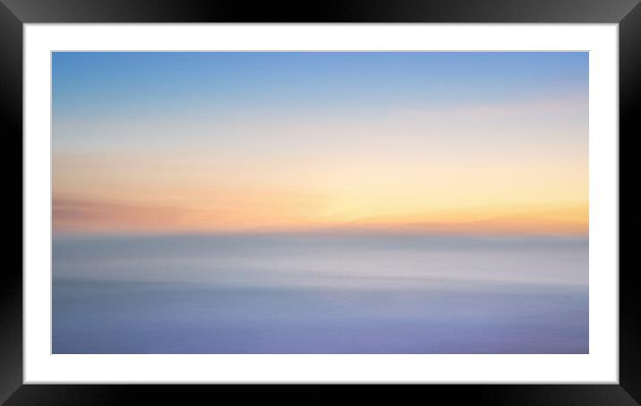 Abstract Pastel Sunrise  Framed Mounted Print by Anthony McGeever