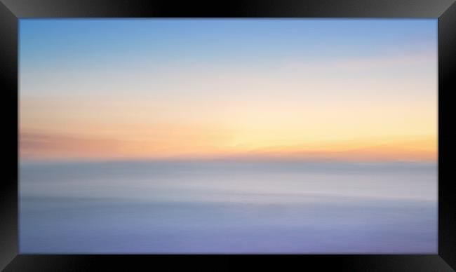 Abstract Pastel Sunrise  Framed Print by Anthony McGeever