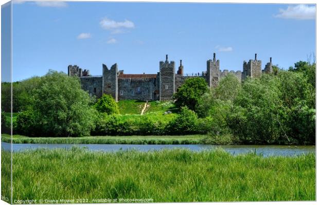 Framlingham Suffolk Canvas Print by Diana Mower