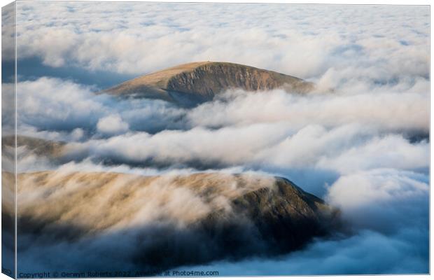 Above the Clouds Canvas Print by Gerwyn Roberts