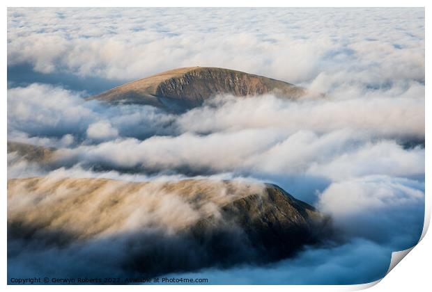Above the Clouds Print by Gerwyn Roberts