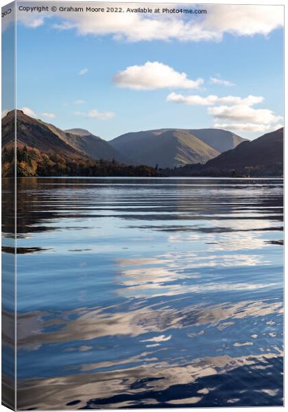 Ripples on Ullswater Canvas Print by Graham Moore