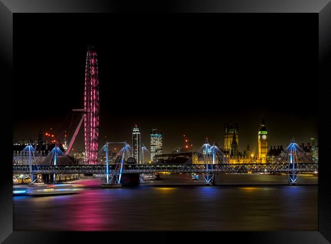 The Lights of London Framed Print by LensLight Traveler