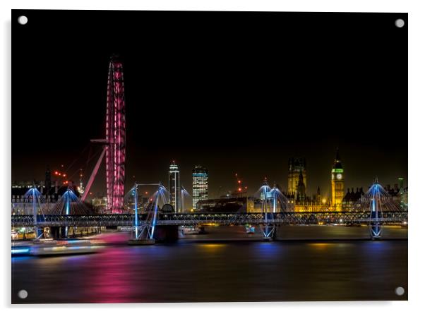 The Lights of London Acrylic by LensLight Traveler