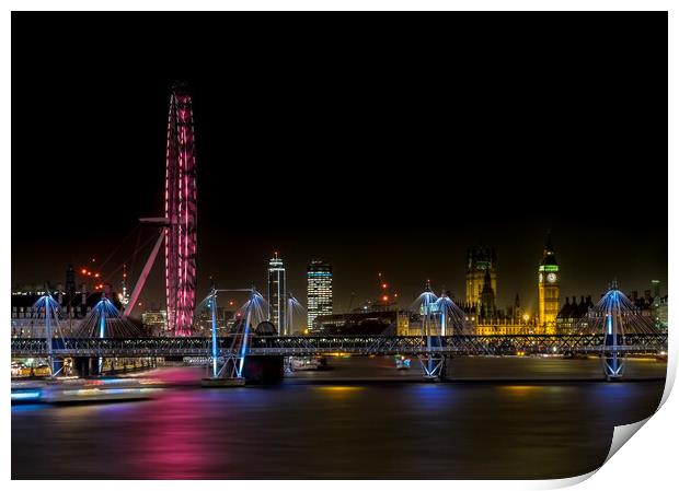 The Lights of London Print by LensLight Traveler