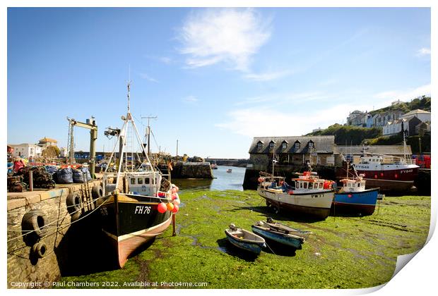 Mevagissey Harbour Print by Paul Chambers