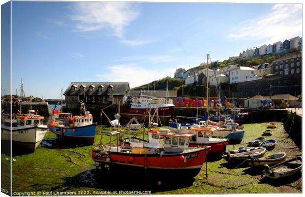 Enchanting Mevagissey Harbour Canvas Print by Paul Chambers