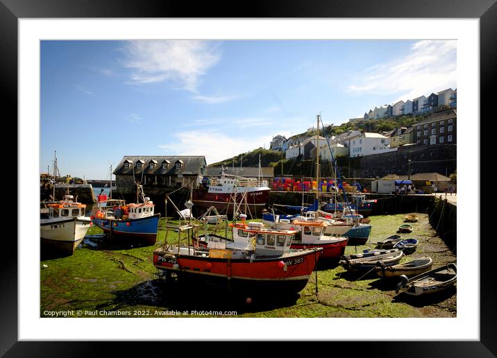 Enchanting Mevagissey Harbour Framed Mounted Print by Paul Chambers