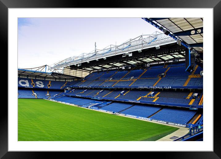 Chelsea Stamford Bridge East Stand Framed Mounted Print by Andy Evans Photos