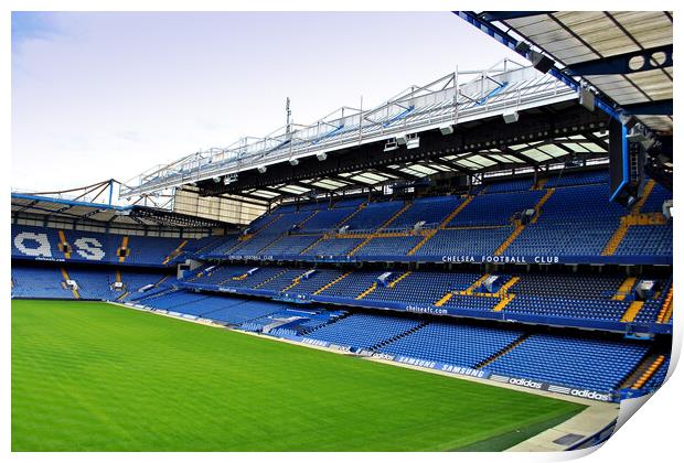 Chelsea Stamford Bridge East Stand Print by Andy Evans Photos