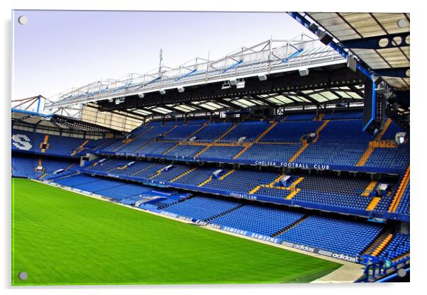 Chelsea FC Stamford Bridge East Stand Acrylic by Andy Evans Photos