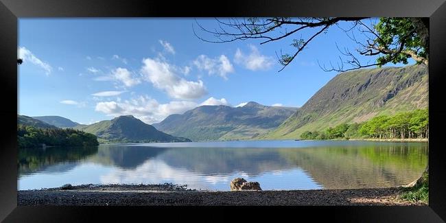 Crummock Water Framed Print by Sarah Noble