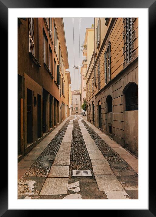 Backstreet, Milan Framed Mounted Print by Richard Downs