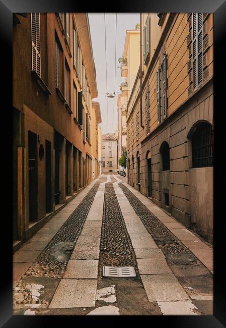 Backstreet, Milan Framed Print by Richard Downs