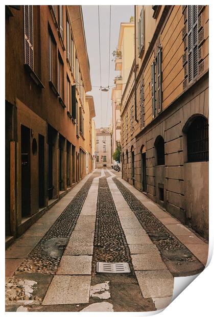 Backstreet, Milan Print by Richard Downs
