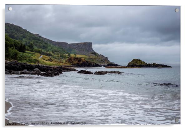 Murlough Bay and Fair Head Acrylic by John Barratt