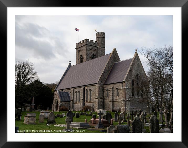 Fairlight Church in Sussex. Framed Mounted Print by Mark Ward