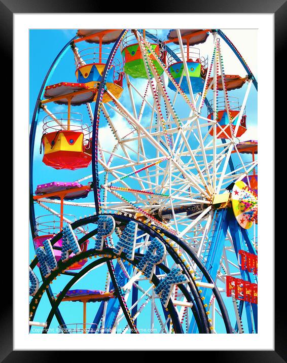 Luna Park funfair, Scarborough Framed Mounted Print by john hill