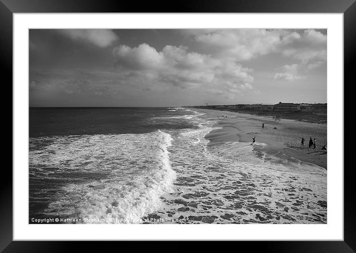 Sand and Sea Framed Mounted Print by Kathleen Stephens