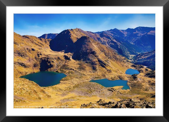 Solar viewpoint of Tristaina, Arcalis, Andorra - Orton glow Edit Framed Mounted Print by Jordi Carrio