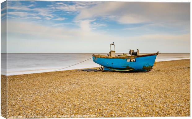 Serenity on the Suffolk Shore Canvas Print by Terry Newman