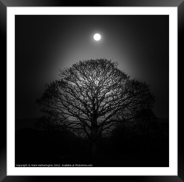 Full moon  Framed Mounted Print by Mark Hetherington