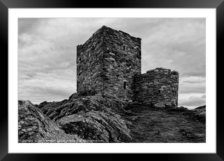 Carrickabraghy Castle, Donegal, Ireland Framed Mounted Print by jim Hamilton