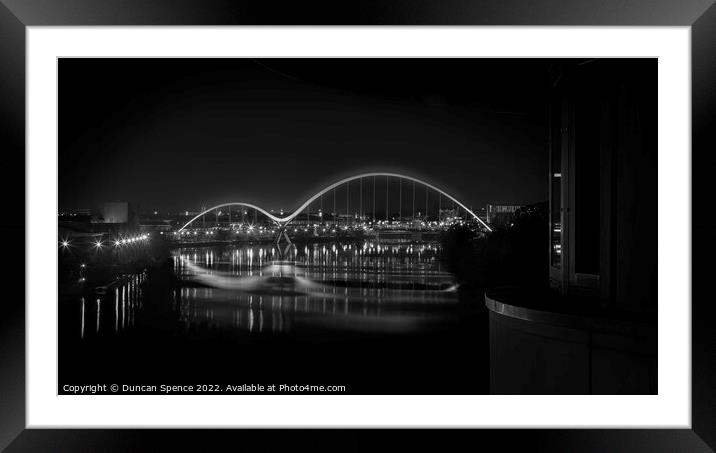 Infinity Bridge, Stockton on Tees. Framed Mounted Print by Duncan Spence