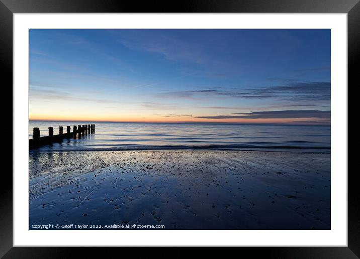 A new day is dawning Framed Mounted Print by Geoff Taylor