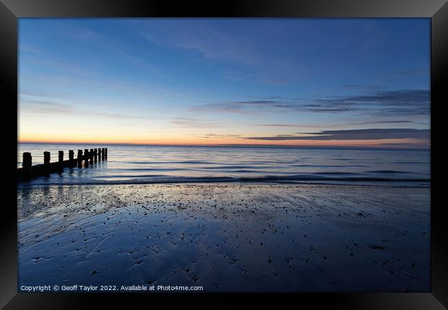 A new day is dawning Framed Print by Geoff Taylor