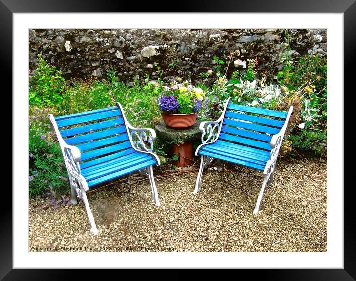 Another place to sit Framed Mounted Print by Stephanie Moore