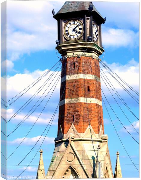 The Clock tower, Skegness, UK. Canvas Print by john hill