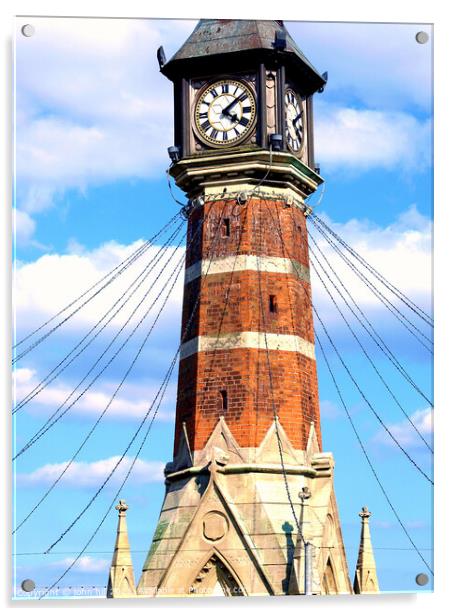 The Clock tower, Skegness, UK. Acrylic by john hill
