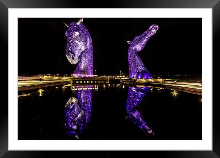 The Kelpies Framed Mounted Print by chris smith