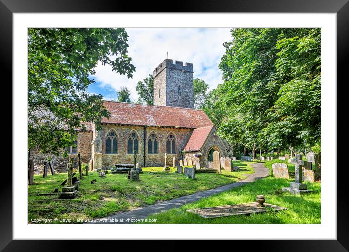 St. Martins Church Framed Mounted Print by David Hare
