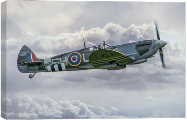 Spitfire MK912 Canvas Print by J Biggadike