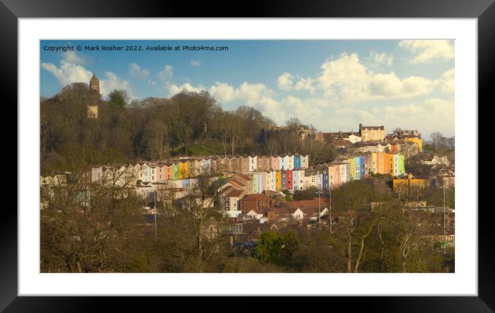 Cliftonwood and Cabot Tower, Bristol Framed Mounted Print by Mark Rosher