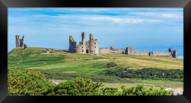 Dunstanburgh Castle from the South West Framed Print by Keith Douglas